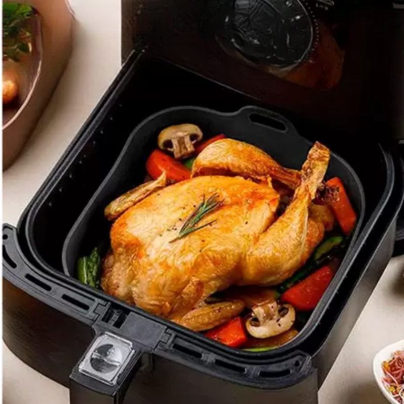 Forma Quadrada De Silicone Para Air Fryer G