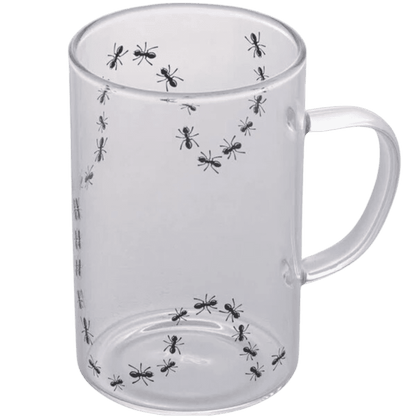 Caneca de Vidro Borossilicato Formigas 280ml